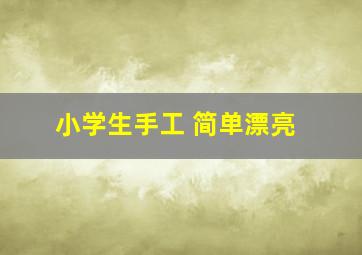 小学生手工 简单漂亮